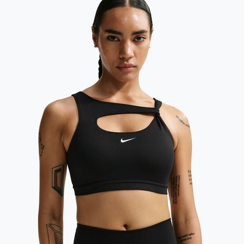 Sutien de antrenament Nike One Medium Support black/white