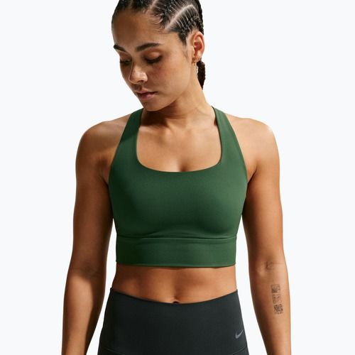 Sutien de antrenament Nike Zenvy Light Support Longline fir/white