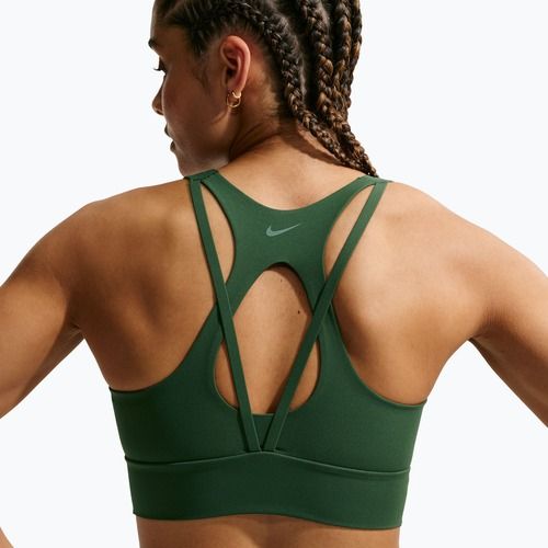 Sutien de antrenament Nike Zenvy Light Support Longline fir/white