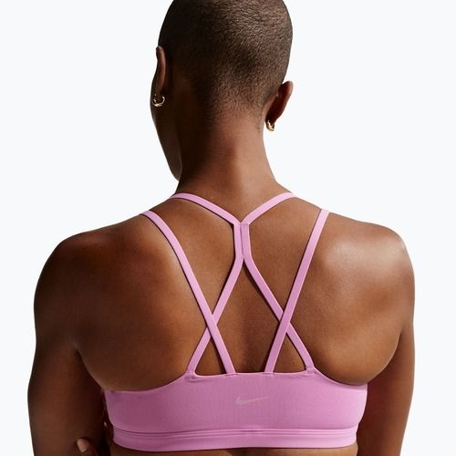 Sutien de antrenament Nike Zenvy Strappy Light-Support light magenta/white