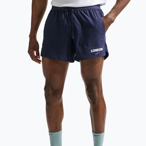 Pantaloni scurți de alergare pentru bărbați Nike Stride Dri-Fit Brief Lined 5" midnight navy