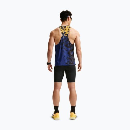 Tricou de alergare pentru bărbați Nike AeroSwift Dri-Fit ADV Singlet citron pulse/lapis/bright crimson