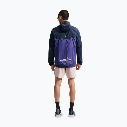 Geacă de alergare pentru bărbați Nike Stride Dri-Fit ADV midnight navy/court purple