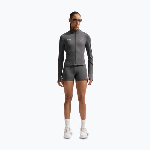 Bluză pentru femei de alergare Nike Swift Dri-Fit Full Zip Mid-Layer medium ash