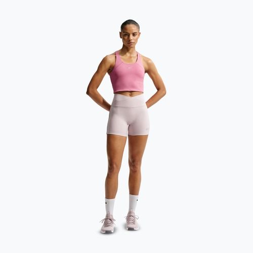 Tricou de alergare pentru bărbați Nike Tempo Medium Support Cropped Sports Bra peony