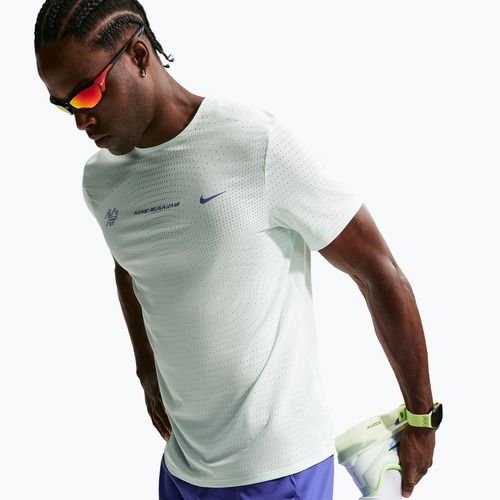Tricou de alergare pentru bărbați Nike AeroSwift Dri-Fit ADV barely green/lapis