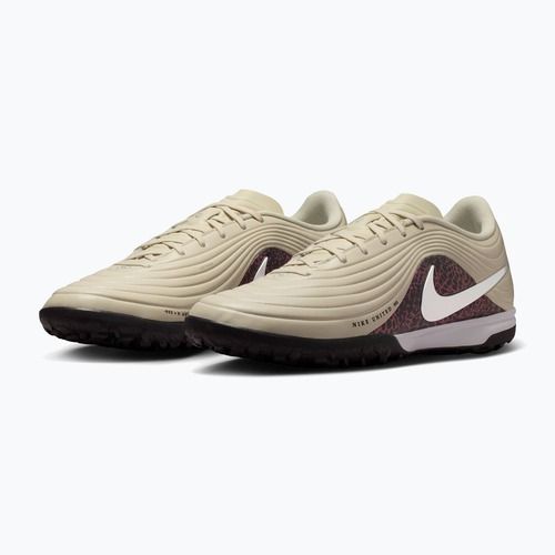 Încălțăminte de fotbal pentru bărbați Nike United Tiempo Maestro Academy TF fossil/burgundy crush/metallic silver