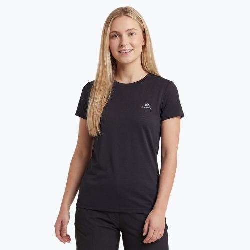 Tricou de drumeție pentru femei KADVA TrailCore respirabil negru