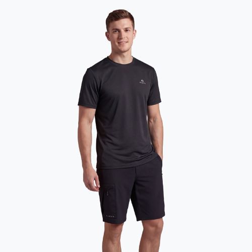 Tricou de drumeție pentru bărbați KADVA TrailCore respirabil negru