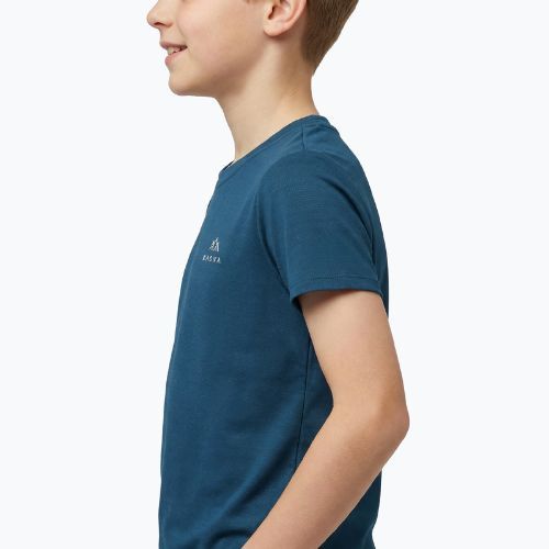 Tricou pentru copii de trekking KADVA TrailCore, respirabil, bleumarin