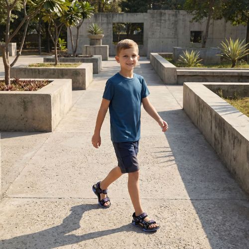 Sandale de drumeție pentru copii KADVA Vite JR navy blue