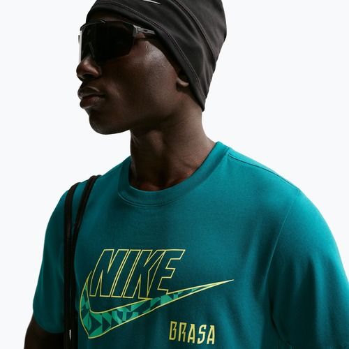 Tricou de fotbal pentru bărbați Nike Brazil Soccer geode teal
