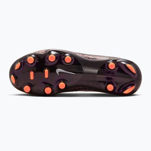 Încălțăminte de fotbal pentru copii Nike United Jr. Tiempo Maestro Academy MG fossil/burgundy crush/metallic silver