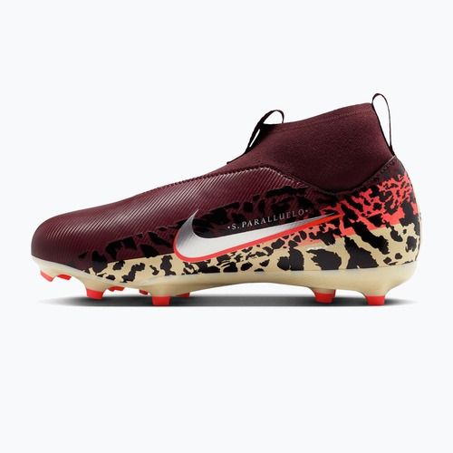 Încălțăminte de fotbal pentru copii Nike United Jr. Mercurial Superfly 10 Academy MG burgundy crush/metallic silver