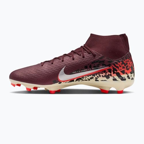 Încălțăminte de fotbal pentru bărbați Nike United Mercurial Superfly 10 Academy MG burgundy crush/metallic silver