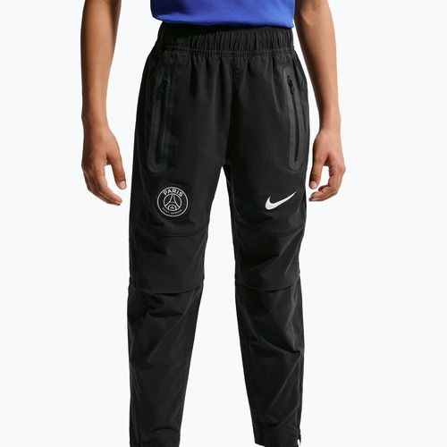 Pantaloni de fotbal pentru copii Nike Paris Saint-Germain Tech Tech Woven black/white