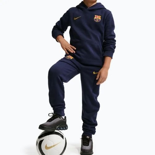 Pantaloni pentru copii Nike FC Barcelona Club Jogger blackened blue/mineral yellow