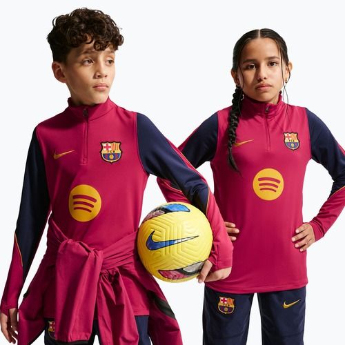 Bluză de fotbal pentru copii Nike FC Barcelona Strike Dri-Fit Soccer Knit Drill Top