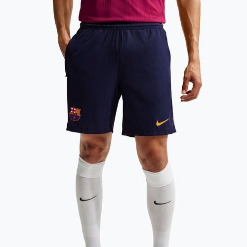 Spodenki piłkarskie męskie Nike FC Barcelona Dri-Fit ADV Strike Elite blackened blue/noble red/mineral yellow