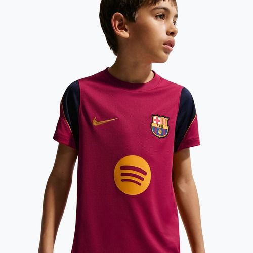 Tricou de fotbal pentru copii Nike FC Barcelona Strike Dri-Fit noble red/blackened blue