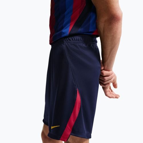 Pantaloni scurți de fotbal pentru bărbați Nike FC Barcelona Dri-Fit Stadium Home blackened blue/mineral yellow