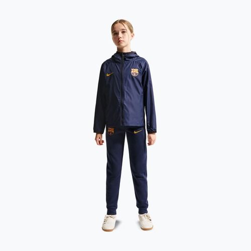 Geacă de fotbal pentru copii Nike FC Barcelona Academy Pro blackened blue/black/mineral yellow