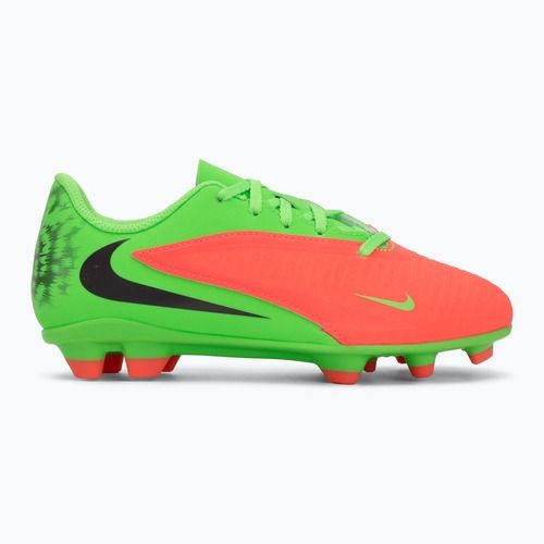 Încălțăminte de fotbal pentru copii Nike Jr. Phantom 6 Club Erling Haaland MG hot punch/green strike/black