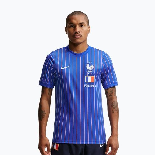 Tricou de fotbal pentru bărbați Nike FFF Academy Pro Pre-Match game royal/university red/white