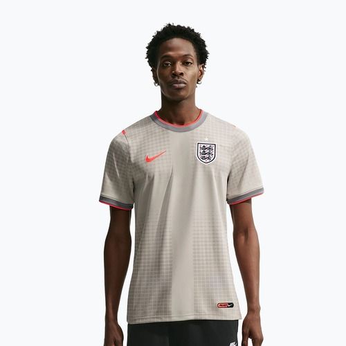 Tricou de fotbal pentru bărbați Nike England Academy Pro Pre-Match pewter grey/bright crimson