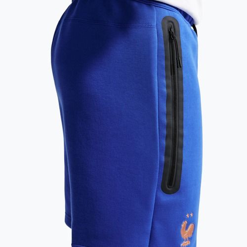 Pantaloni scurți de fotbal pentru bărbați Nike FFF Tech Fleece game royal/metallic copper