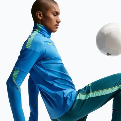 Bluză de fotbal pentru bărbați Nike Brazil Strike light photo blue/light menta/midwest gold
