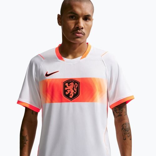 Tricou de fotbal pentru bărbați Nike Netherlands 2026 Stadium Away white/hyper crimson/black