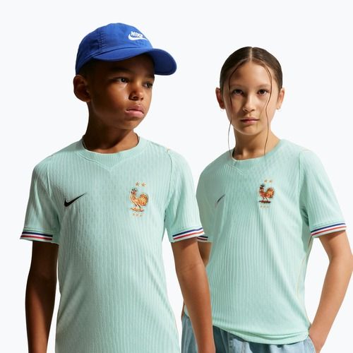 Tricou de fotbal pentru copii Nike FFF 2026/27 Match Away igloo/monarch/monarch