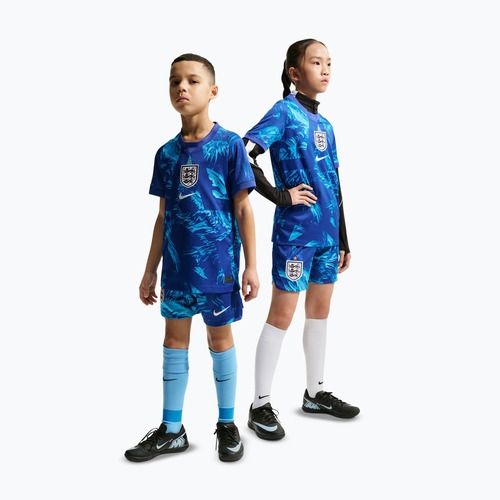 Pantaloni scurți de fotbal pentru copii Nike England 2026/27 Stadium Goalkeeper astronomy blue/black/white