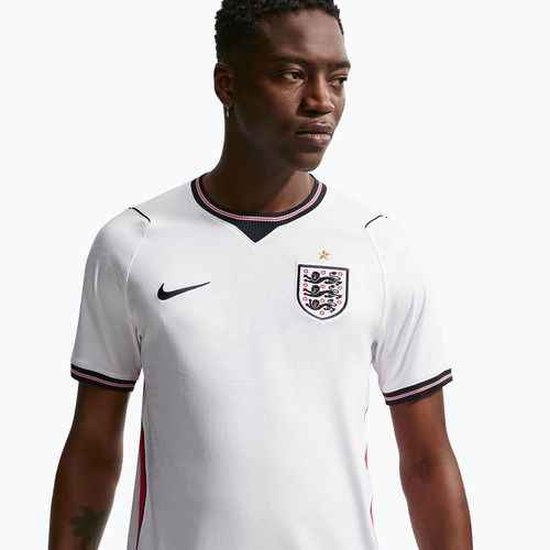 Tricou de fotbal pentru bărbați Nike England 2026 Stadium Home white/speed red/obsidian/obsidian