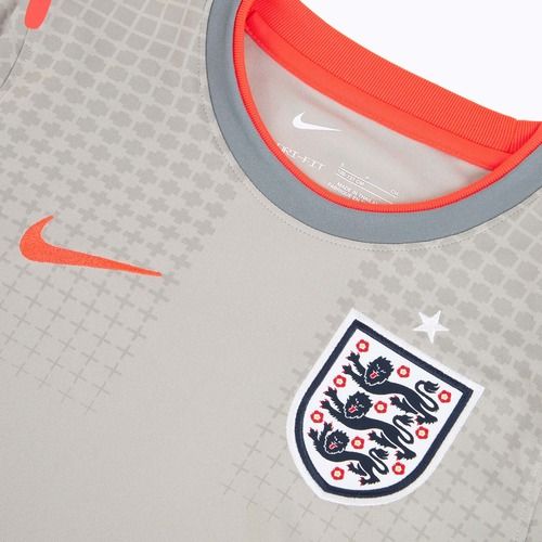 Tricou de fotbal pentru copii Nike England Pre-Match pewter grey/bright crimson