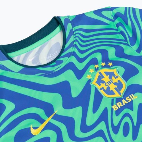 Tricou de fotbal pentru copii Nike Brazil Pre-Match