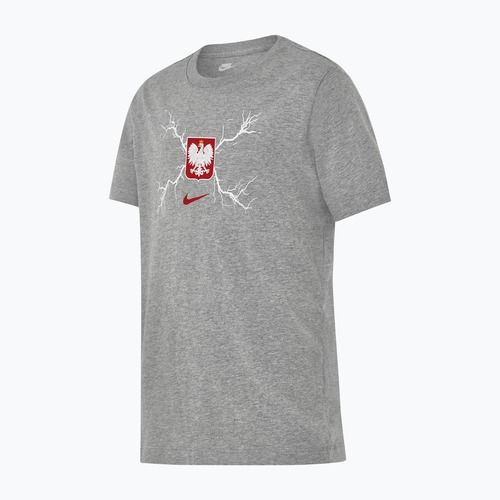 Tricou de fotbal pentru copii Nike Graphic Poland gri închis melanj