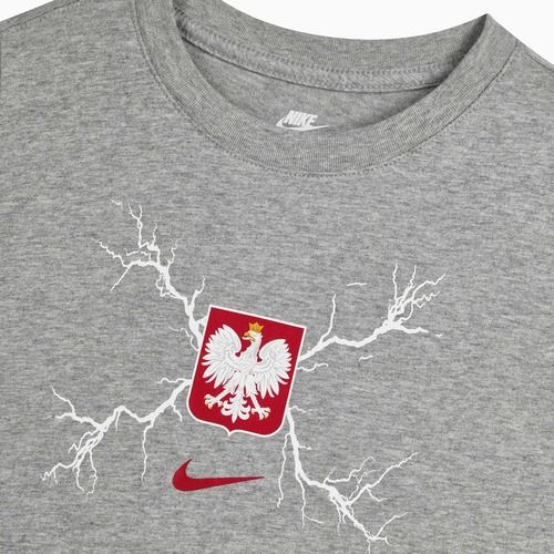 Tricou de fotbal pentru copii Nike Graphic Poland gri închis melanj