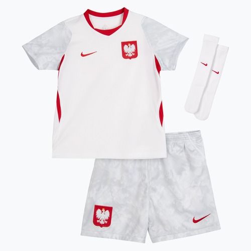Set de fotbal pentru copii Nike Dri-Fit Poland Stadium Home Kit white/field silver