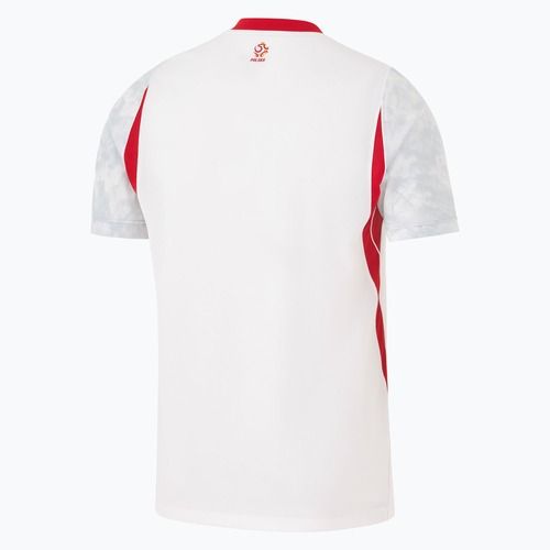 Tricou de fotbal pentru bărbați Nike Dri-Fit Poland Stadium Home 2026 white/field silver