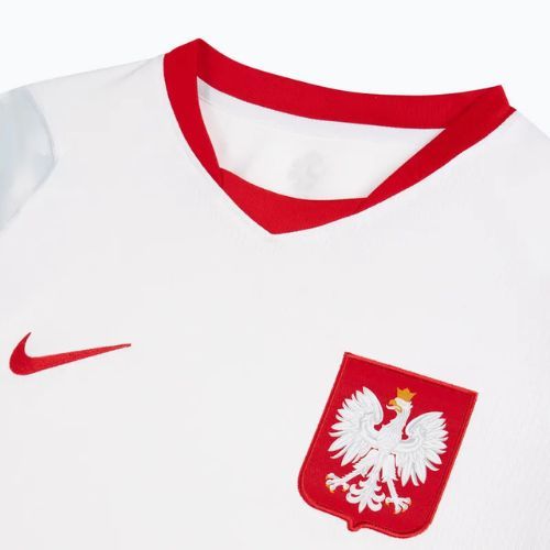 Tricou de fotbal pentru bărbați Nike Dri-Fit Poland Stadium Home 2026 white/field silver