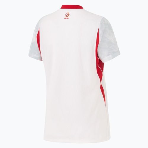Tricou de fotbal pentru femei Nike Dri-Fit Poland Stadium Home 2026 white/field silver