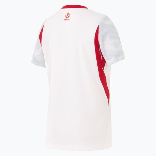 Tricou de fotbal pentru copii Nike Dri-Fit Poland Stadium Home 2026 white/field silver