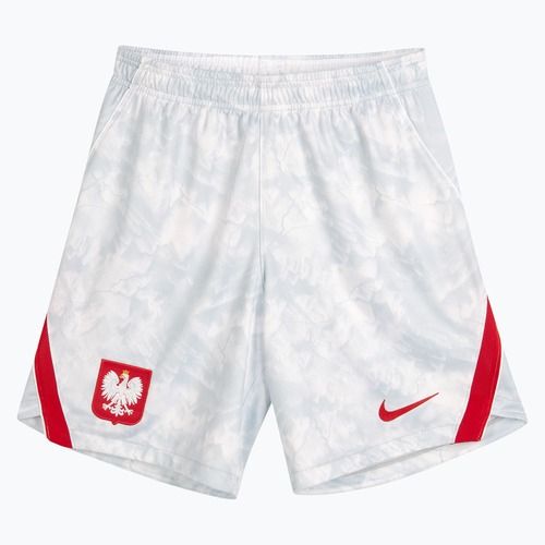 Pantaloni scurți de fotbal pentru bărbați Nike Dri-Fit Poland Stadium Home white/field silver