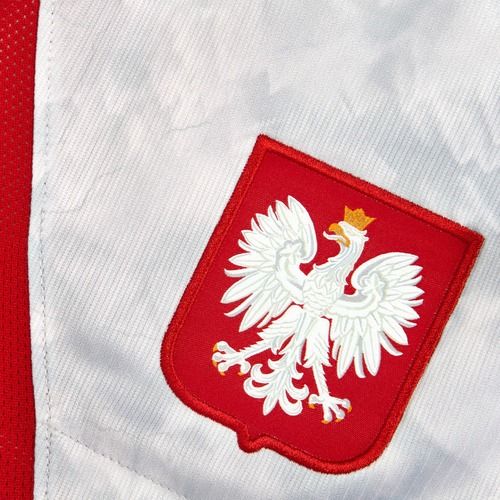 Pantaloni scurți de fotbal pentru bărbați Nike Dri-Fit Poland Stadium Home white/field silver