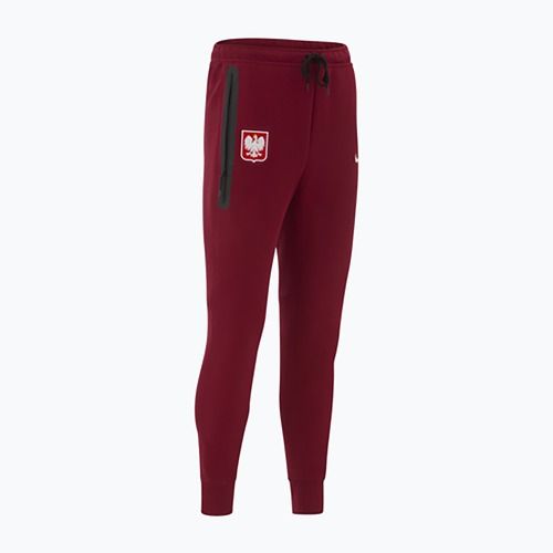 Pantaloni de fotbal pentru bărbați Nike Tech Fleece Poland Jogger team red