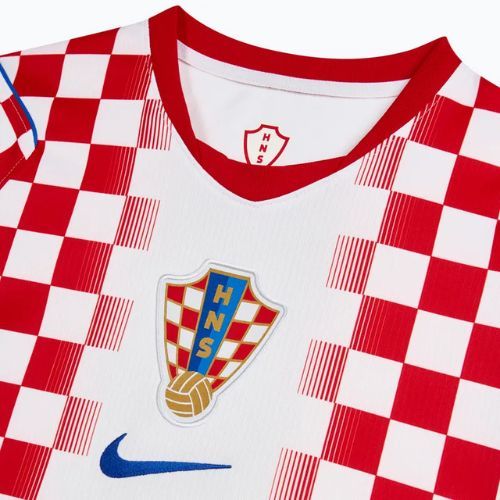Tricou de fotbal pentru bărbați Nike Dri-Fit Croatia Stadium Home 2026 white/university red