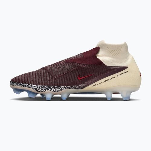 Încălțăminte de fotbal pentru bărbați Nike United Phantom 6 High Elite FG burgundy crush/fossil/university red