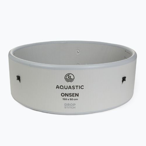 Piscină gonflabilă AQUASTIC ONSEN drop stitch 700 l 150 cm gri